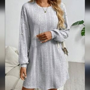 SHEIN Long Sleeve Knit Dress